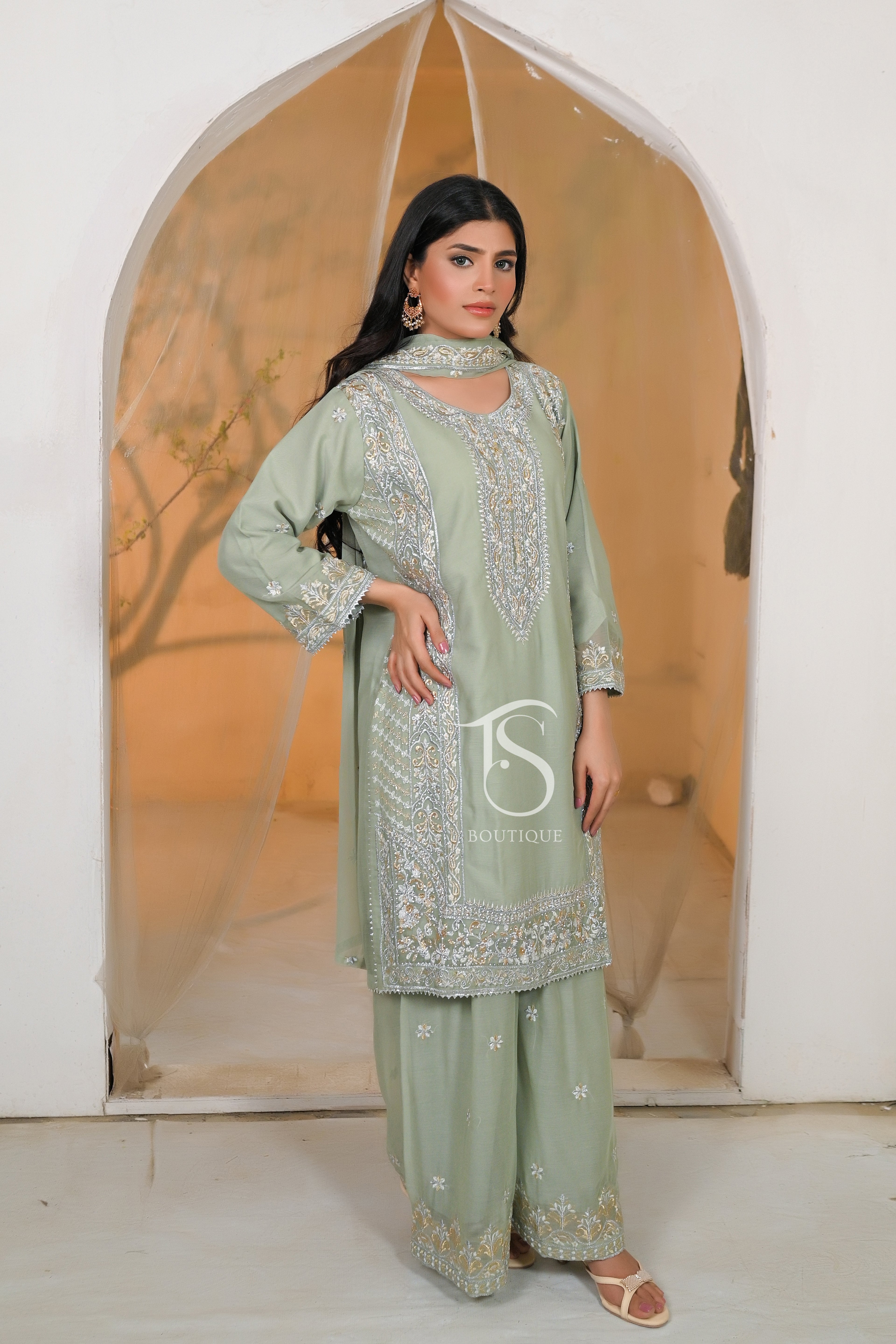 3PC 3D Gharara Suit | Latest Wedding & Festive Designer Wear